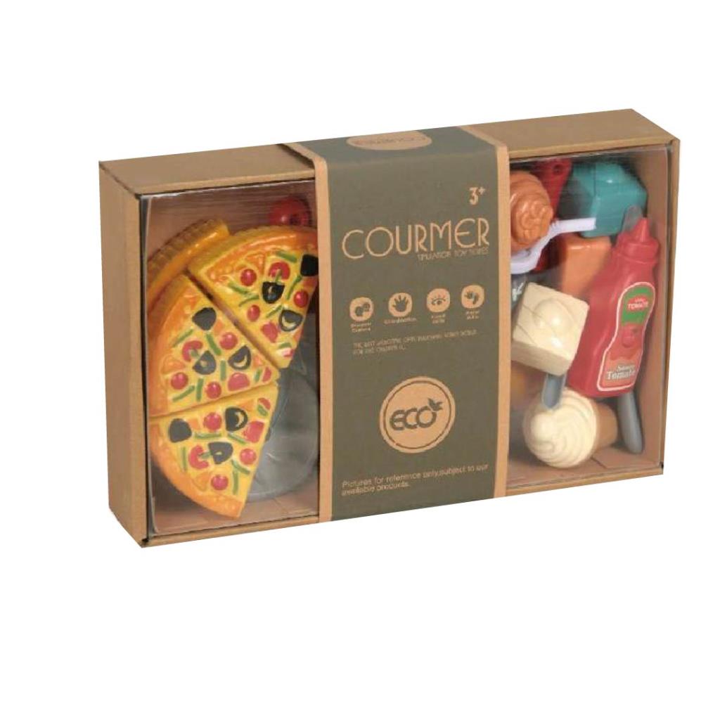 Kids Pizza Play Set with Kitchen Accessories